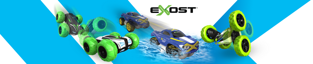 Silverlit Exost Dune Runner – Auto Radiocomandata Fuoristrada 1:24, 15 Km/h, 2,4 GHz, Design Cromato Luminoso – Giocattolo Per Bambini 5+ Anni